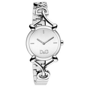 D&G Logo Plated Stainless Steel Watch
